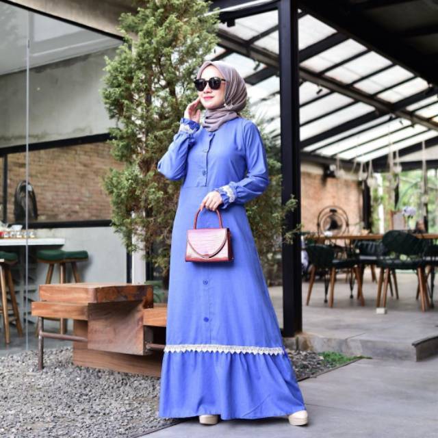 Gamis Muslim Maxy Wanita / Dress Muslim Wanita - LIO MAXY