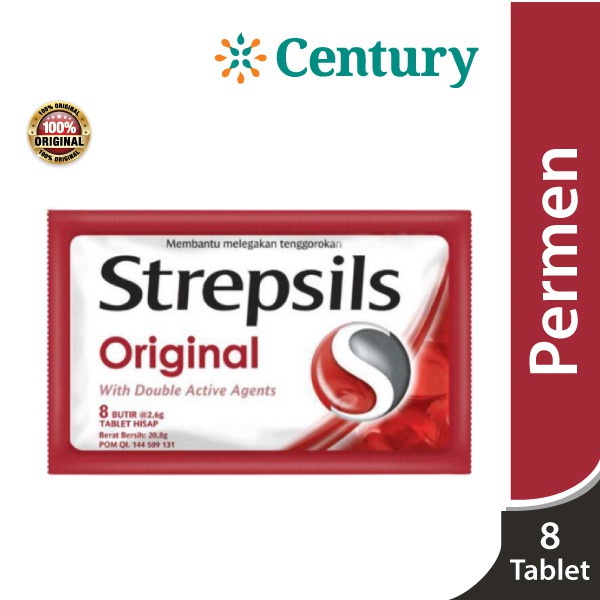 

Strepsil Original Pouch Pack 1x8 /Permen Pelega Tenggorokan