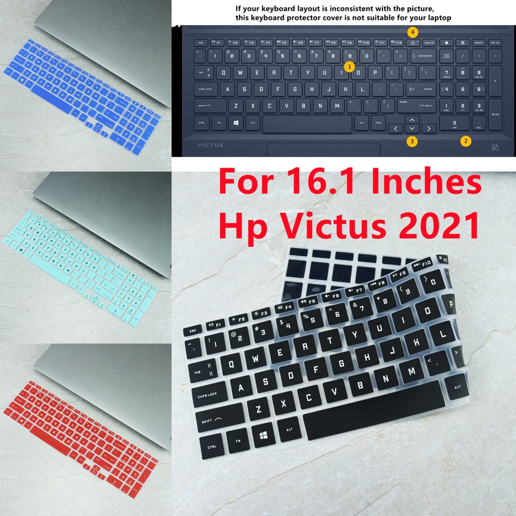 Cover Pelindung Keyboard Laptop Bahan Silikon Lembut Ultra Tipis Untuk Hp Victus 2021 16.1 &quot;