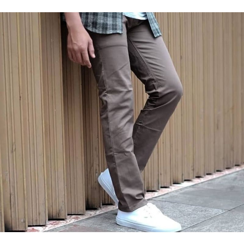 celana Chino panjang pria jumbo/celana Chino jumbo full acc