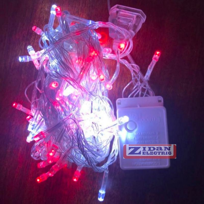 Lampu Thumbler Led Warna Warni / Lampu Hias Natal Led Warna Warni / Lampu tumblr Led Merah Putih