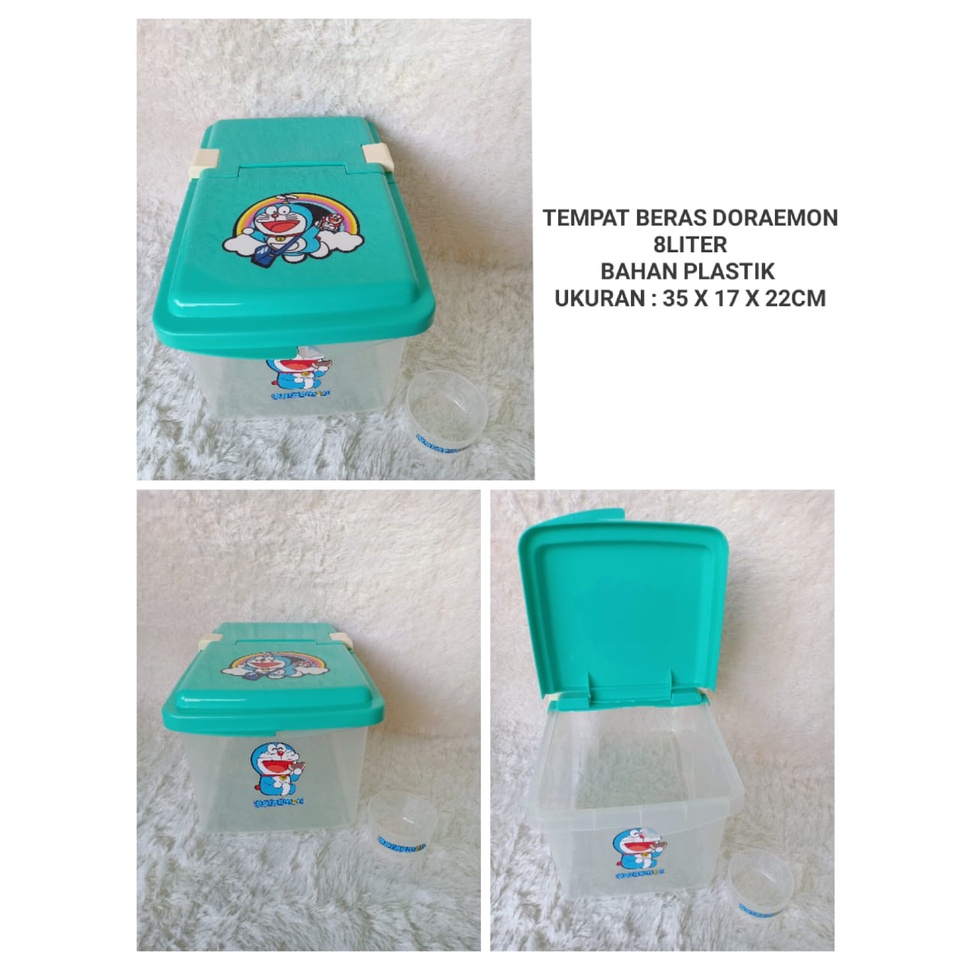TEMPAT BERAS DORAEMON/ TEMPAT BERAS HELLO KITTY/ TEMPAT BERAS KEROPI/ WADAH BERAS/ TEMPAT BERAS