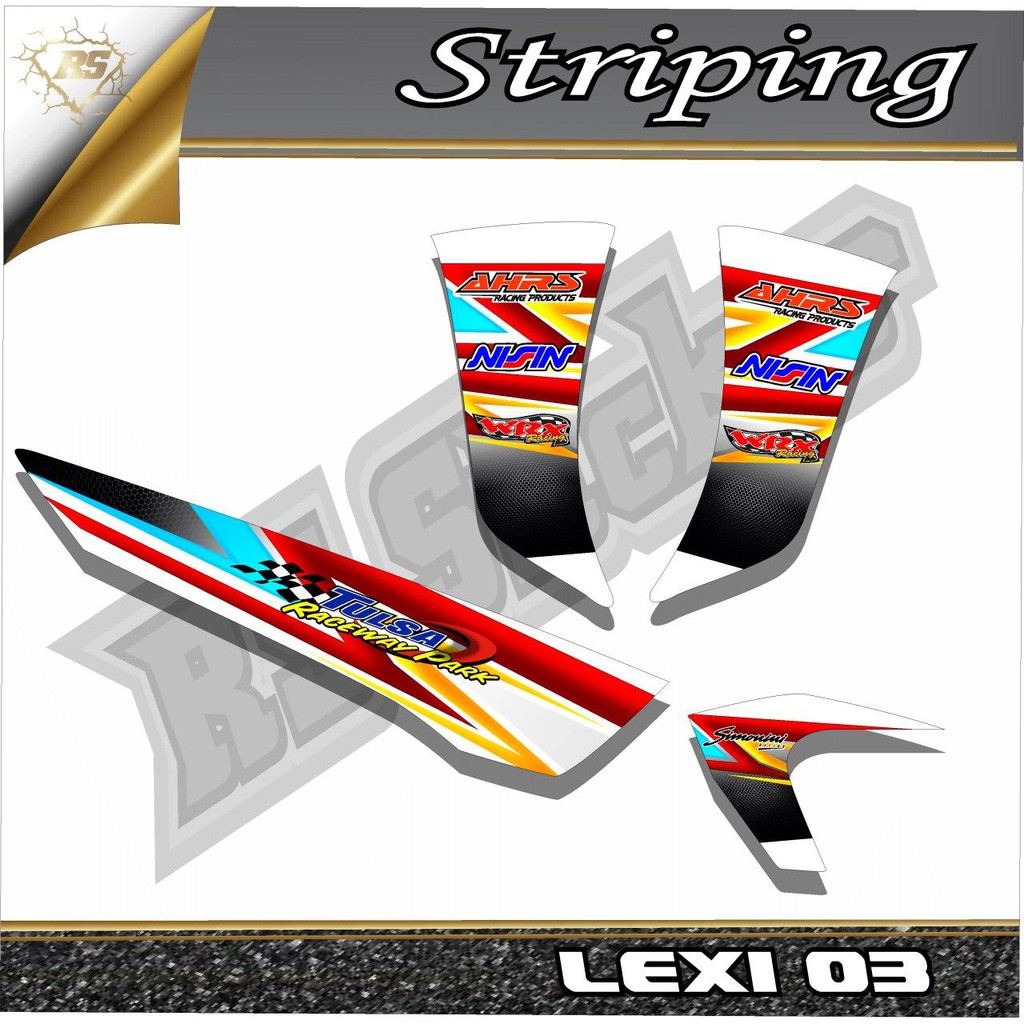 Striping Sticker Variasi Lexi - Sticker List motor Yamaha Lexi 03