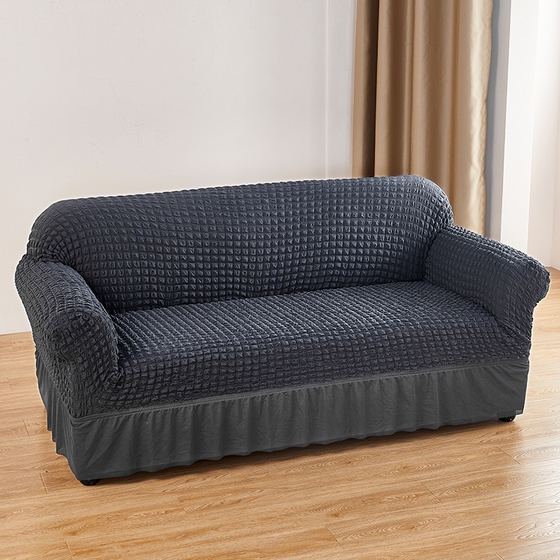 Rindu.Star Sarung Sofa Cover Sofa  Elastic Sofa Cover With Skirt Stretch / Sarung Alas Penutup Sofa Renda Elastis Corak Motif