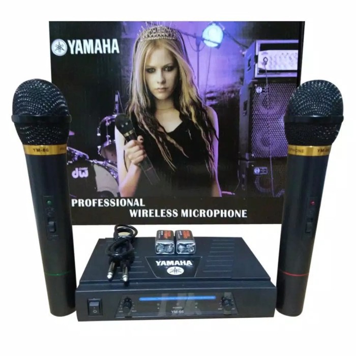 Microphone wireless yamaha YM -66 suara mantap