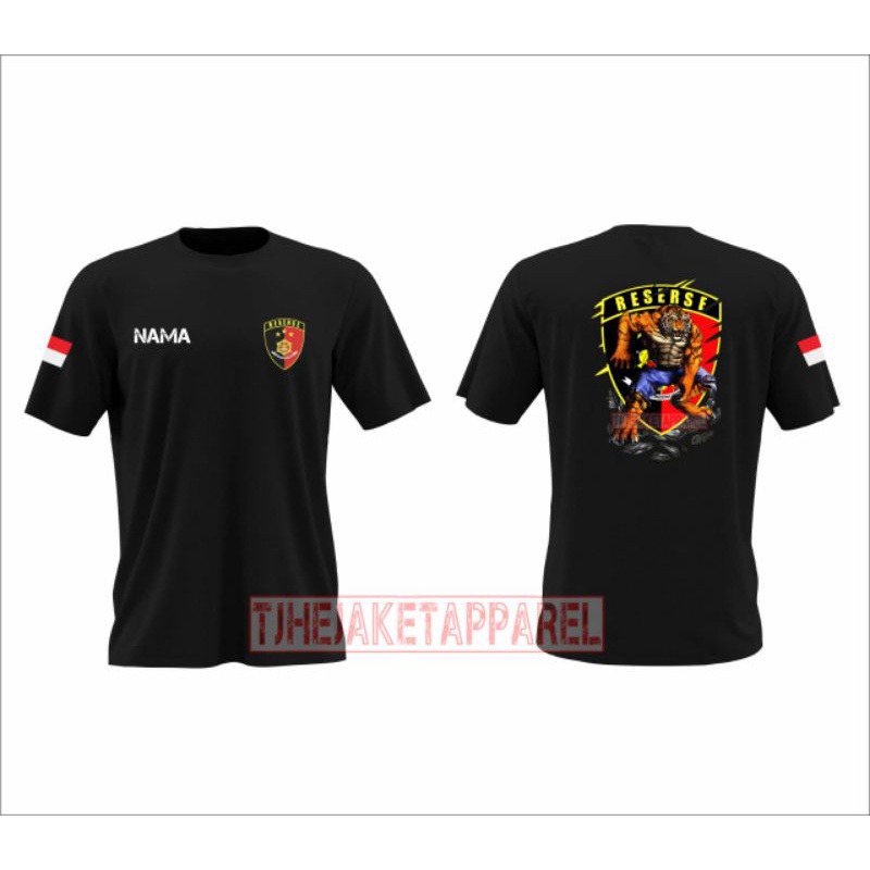 Kaos Reserse / Baju Lengan Pendek Reserse / Baju Reskrim / Polisi / Polri