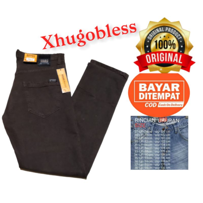 CELANA JEANS PRIA STANDAR ORIGINAL HUGO BLESS// CELANA JEANS ORIGINAL// CELANA JEANS PRIA