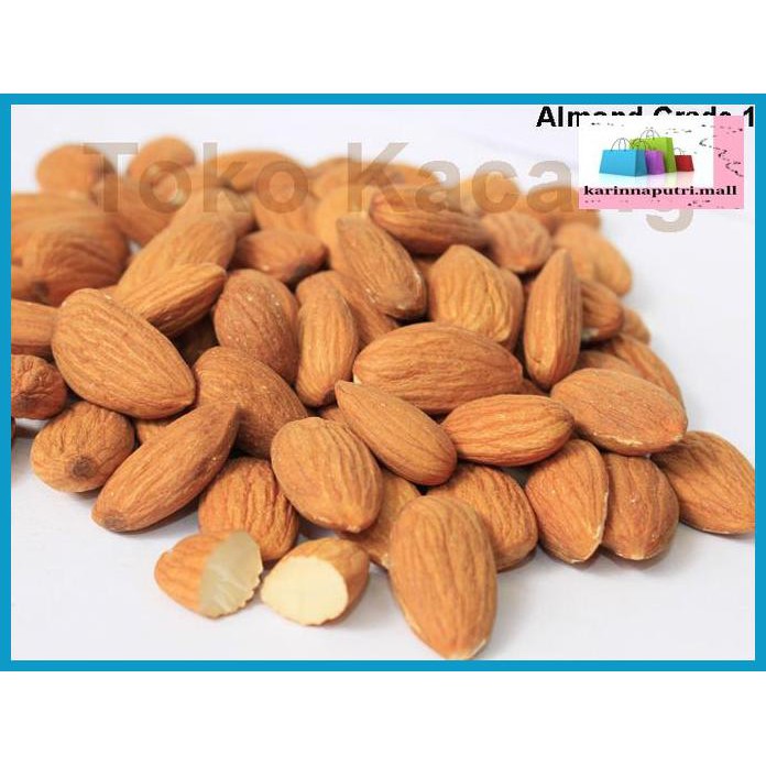 

E5Ewsfg- Kacang Almond Kulit Ari Oven / Matang 250Gr 78Itjyhf-