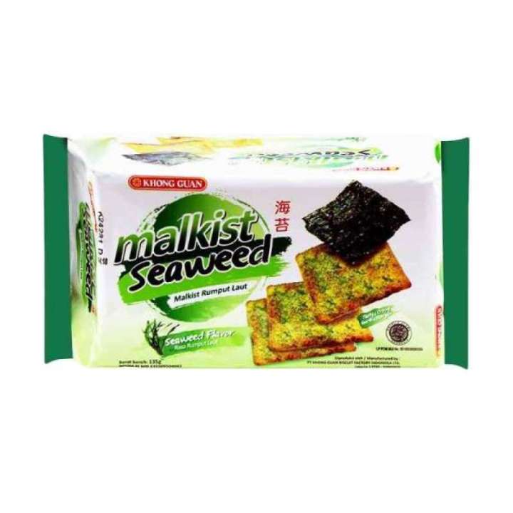 

[135 Gram] Khong Guan Malkist Biscuit Kraker Seaweed, Chocolate 135 gr