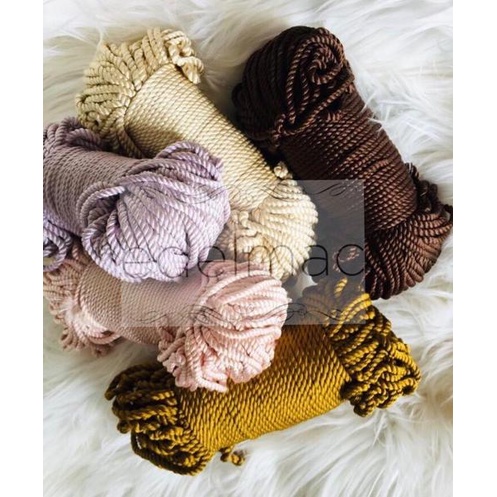 [KODE 8P6I9] Benang | Tali Polyester edelmac Macrame Weaving handycraf