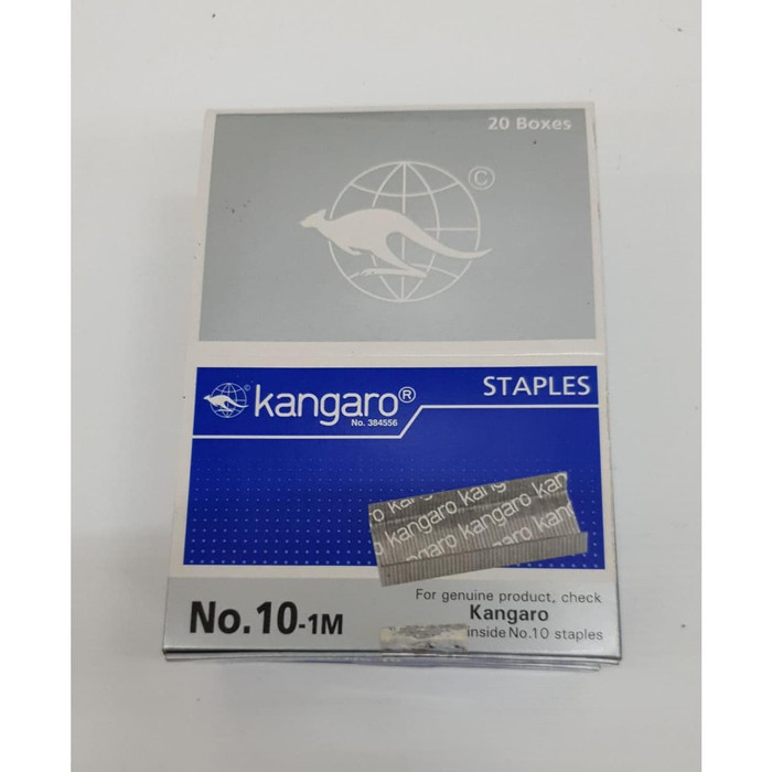 

ISI STAPLER KANGARO NO.10 PER BOX ISI 20 TABUNG / REFILL STAPLES