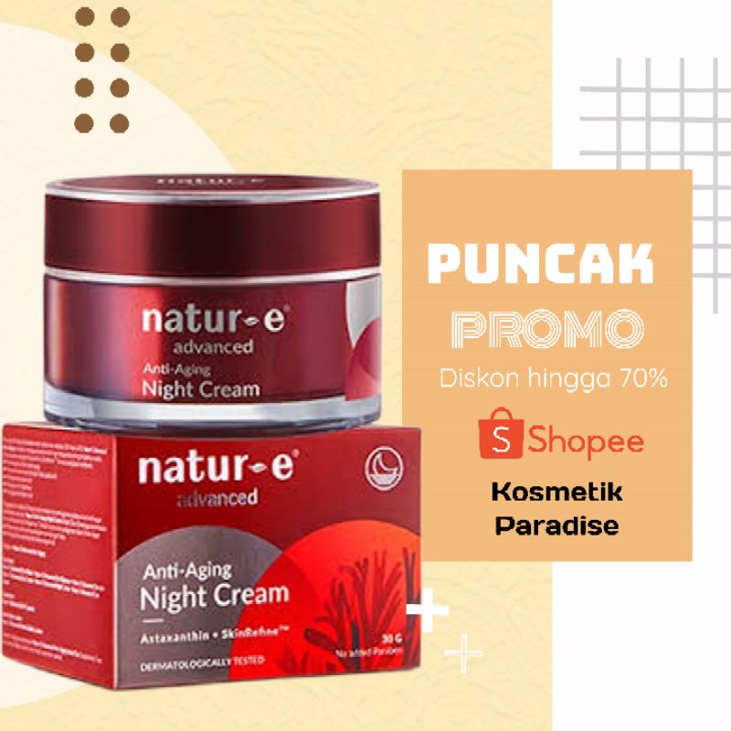 Krim Malam Natur e untuk Flek hitam dan kerutan / Night cream Natur e Advance series