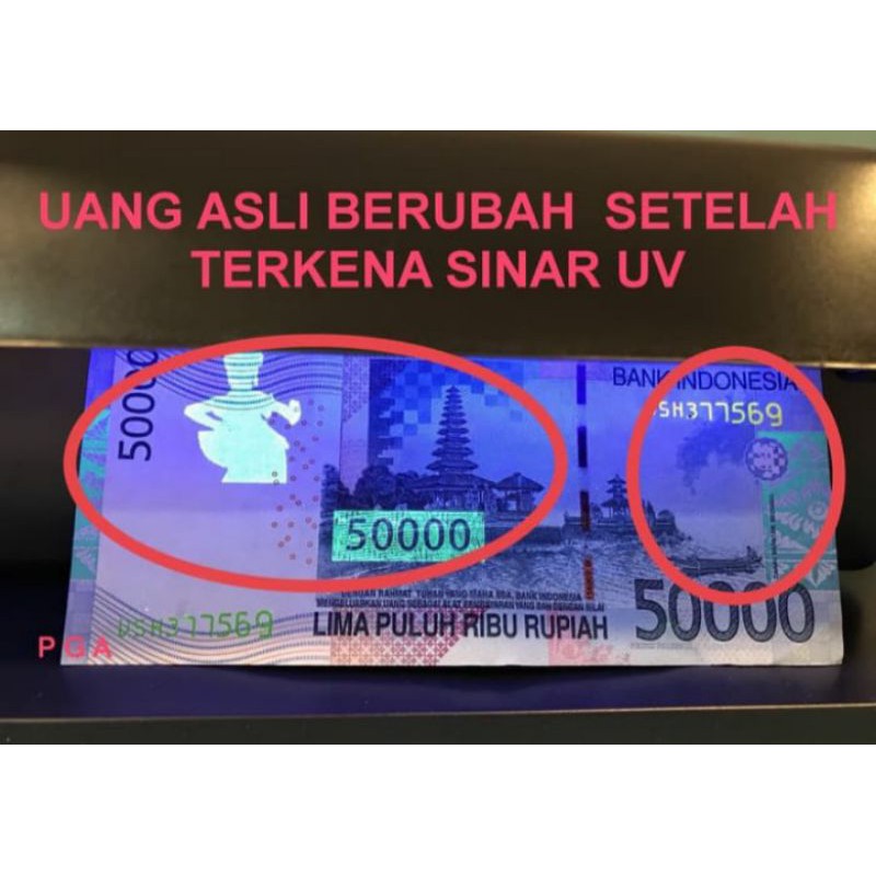 Money Detector Lampu Detektor Uang