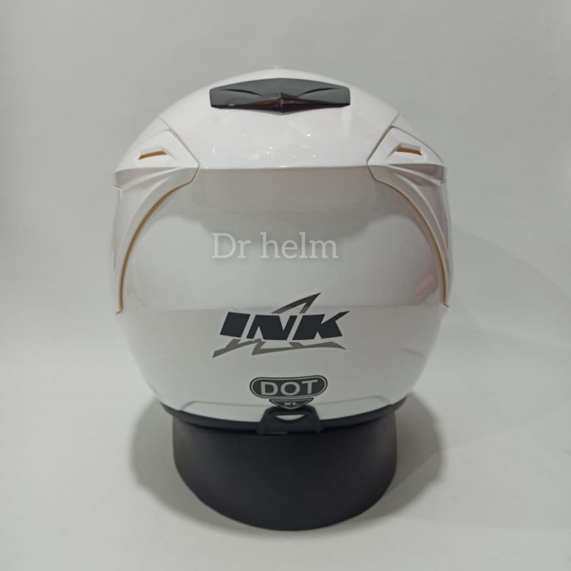 HELM INK DYNAMIC SOLID WHITE PUTIH POLOS ORIGINAL-3