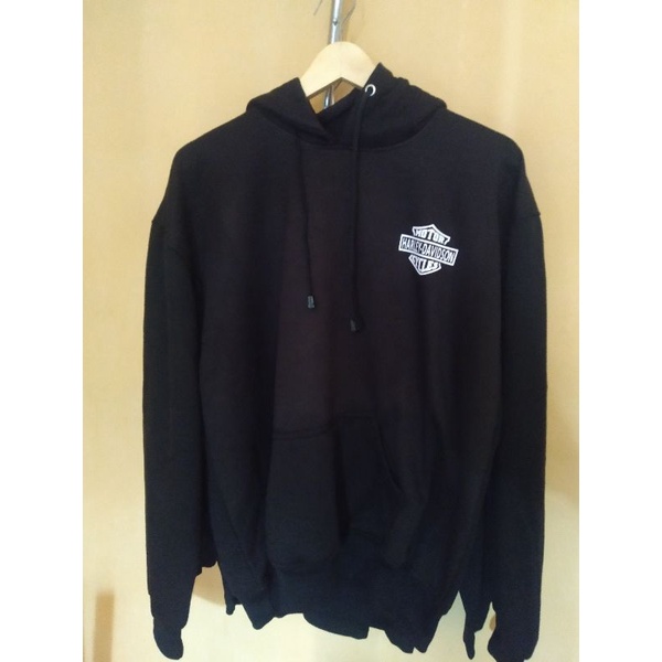 JAKET SWEATER ZIPER HARLEY LAH GUE CUMA NAIK HARLEY M L XL 2XL