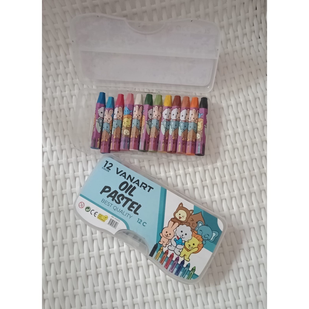 

CRAYON PASTEL 12 WARNA MURAH /OIL PASTEL 12 COLOUR