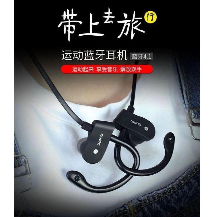 Headset Wireless Earphone Bluetooth Handsfree Sport Tanpa Kabel Cocok Samsung Oppo Xiaomi Vivo dll