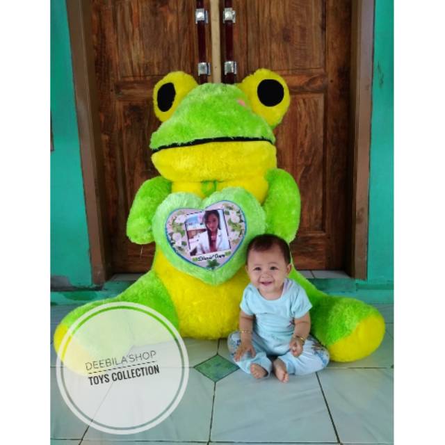 BONEKA KEROPI LOVE FOTO SPJ (SUPER JUMBO) / BONEKA KEROPI LOVE UKURAN BESAR / BONEKA KEROPI DUDUK