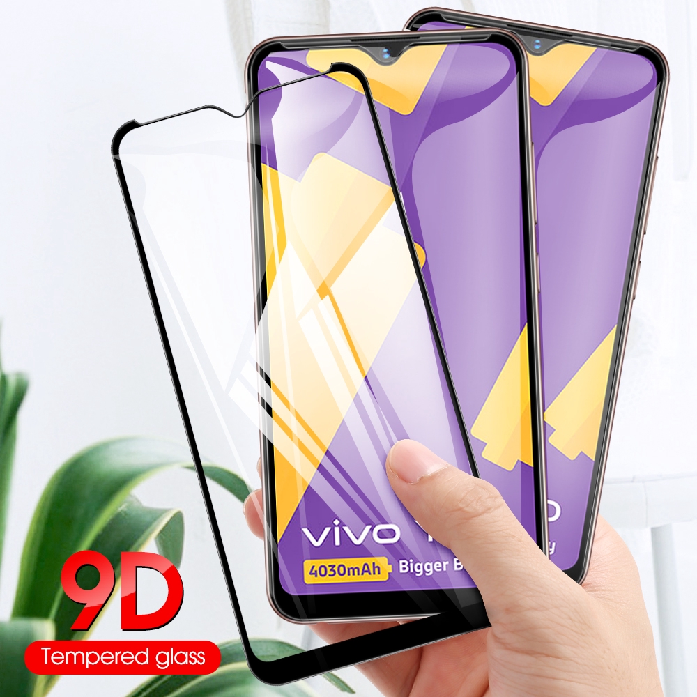 Pelindung Layar Tempered Glass 9D HD 9H Untuk Vivo Y11 Y19 Y17 Y15 Y12 Y91C Y95 Y85 Y81 Y73 Y71 Y51 Y66 2019 V17 V15 V11 V11i V7 S1 Pro Plus