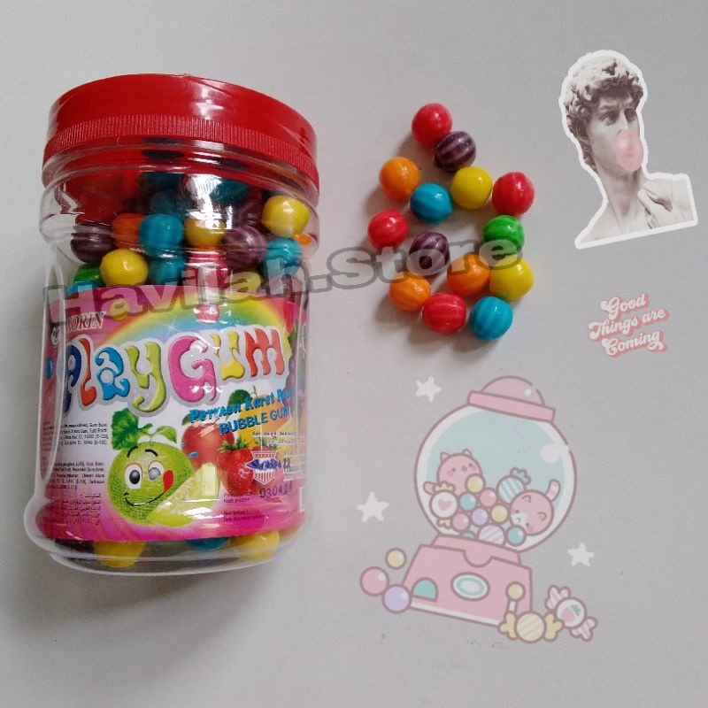 

PERMEN KARET BULAT MINI WARNA