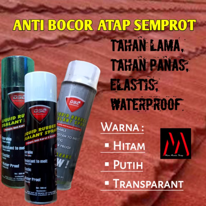 Spray Waterproof anti bocor tahan air original DSC / Penambal atap semprot / Kolam Atap Tembok Dinding Pipa