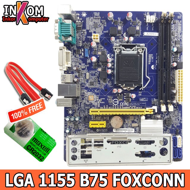 Motherboard Mainboard Intel B75 LGA 1155 Foxconn Onboard