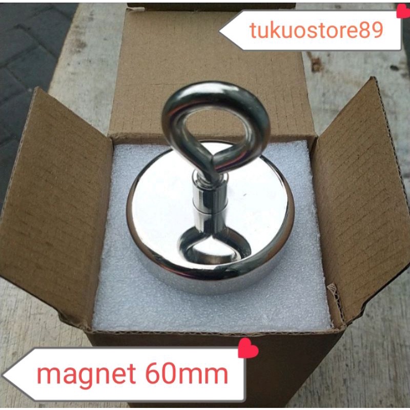 Magnet pancing 60mm / magnet fishing 60mm / magnet neodymium 60mm beban 160kg