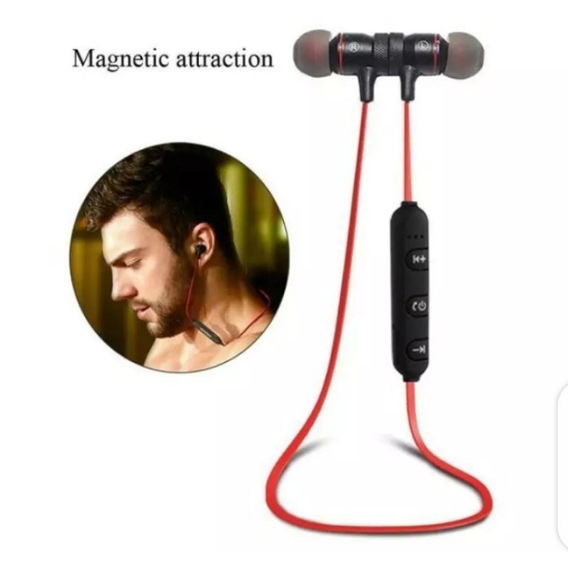 headset earphone &amp; handfree bluetooth samsung akg/oppo/LG/ realme magnet mega bass