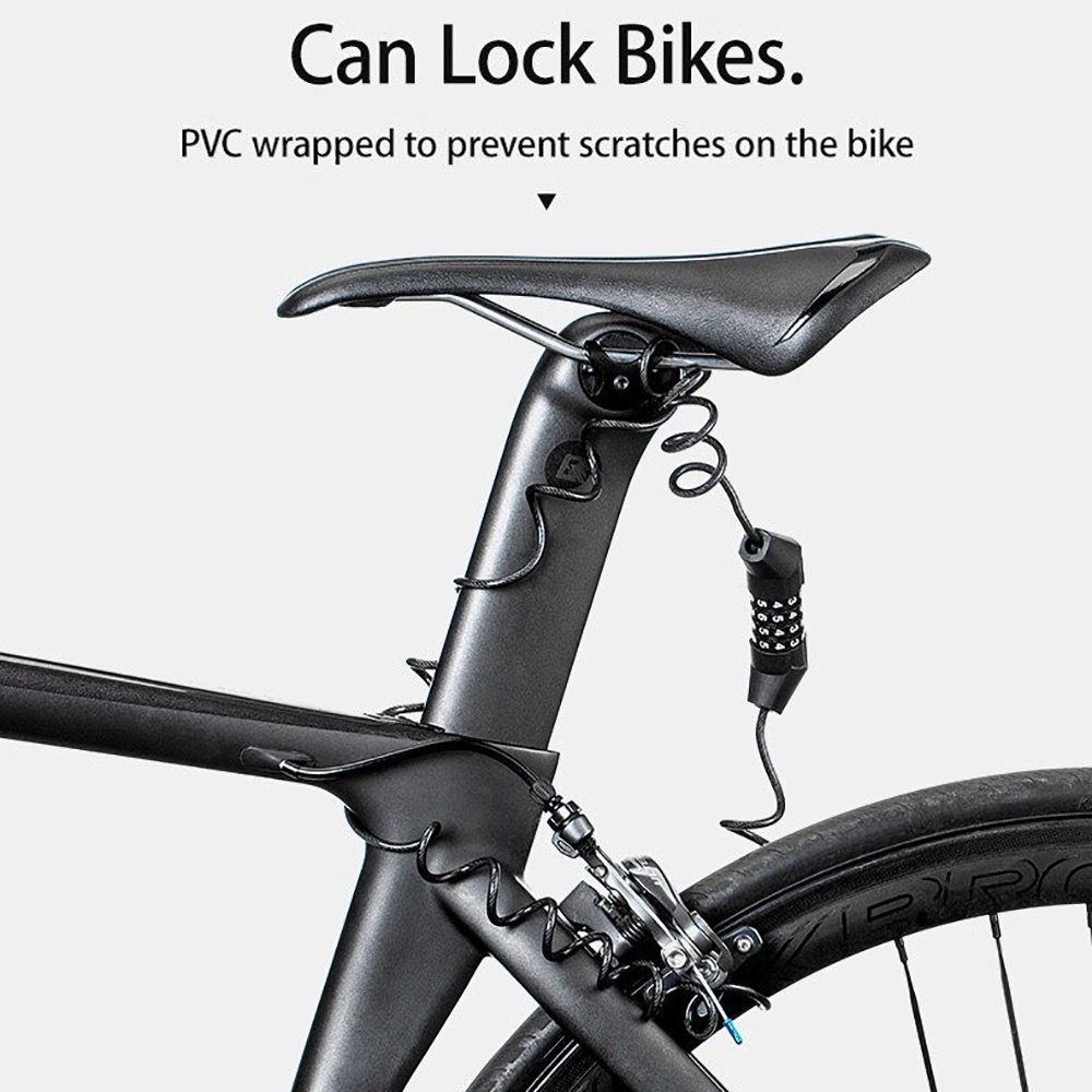 ROCKBROS T512 Kunci Gembok Sepeda Kombinasi 4 Angka Bicycle Lock