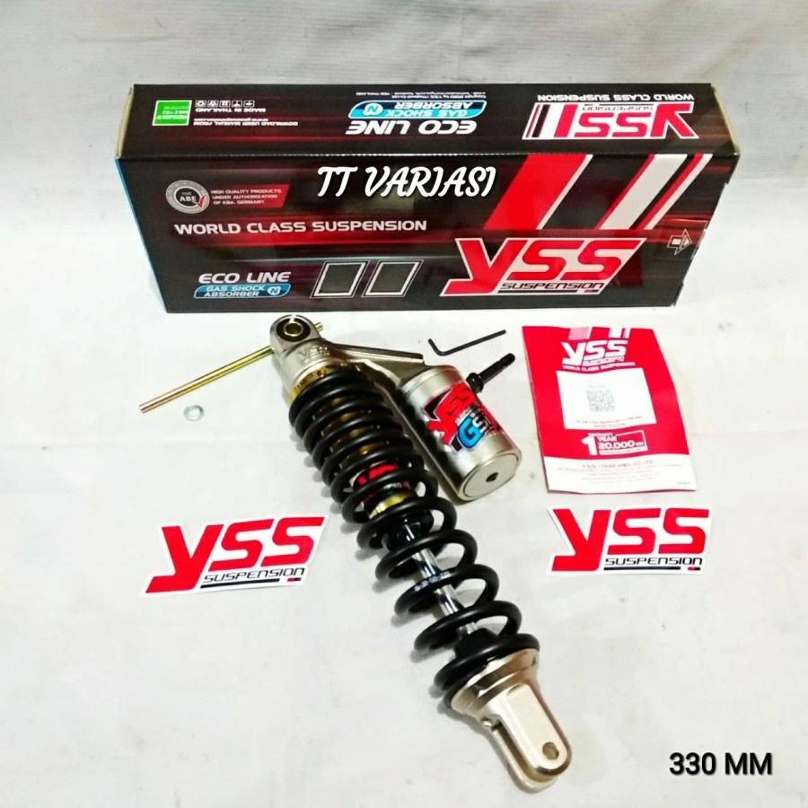 Shock YSS G Six 330MM New Vario 150 Original Thailand - BLACK GOLD