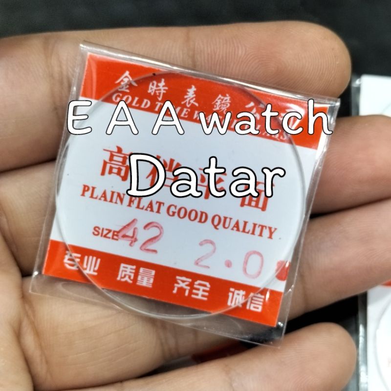 KACA DATAR BULAT JAM TANGAN TEBAL 2MM KACA JAM DATAR