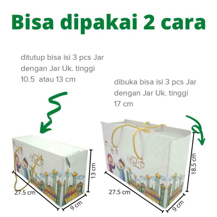 

Paper Bag Tas Kertas Paperbag Kantong Box Packaging Idul Fitri Lebaran 022