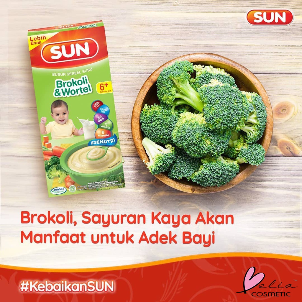 ❤ BELIA ❤ SUN Bubur Sereal Susu 100g &amp; 120g Bayi 6+ bulan keatas | Tim Instant 8+ | Instant | Makanan Aman Baby | Sehat | MPASI | Pendamping ASI | HALAL BPOM