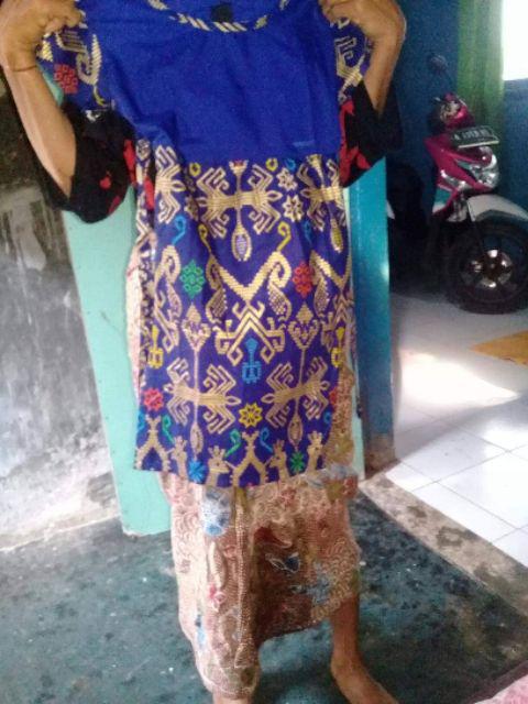 Gamis Syari Atasan Couple Sarimbit Batik Ramadhani Gayatri Prada