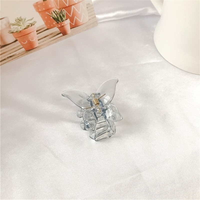 Candy Jewelry Fashion Butterfly Hairclips Korea Hair Claw Clip Transparent Hairpins for Women Ponytail Grab Clips Hair Accessories