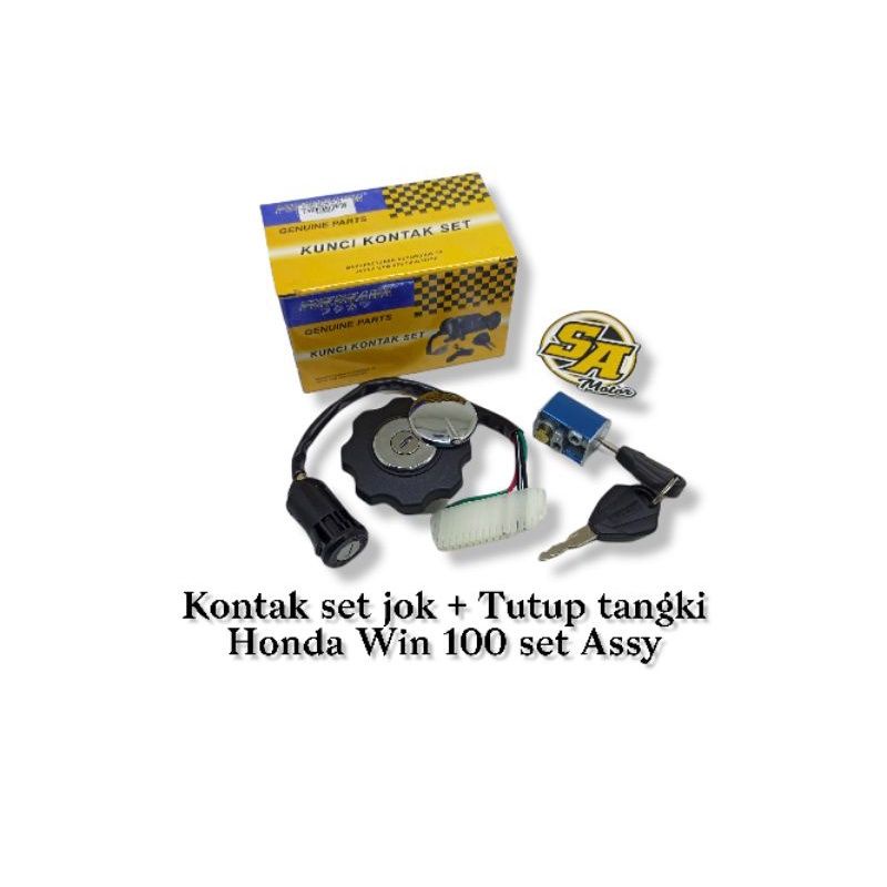 KEYSET HONDA WIN KUNCI SET HONDA WIN KONTAK SET WIN KUNCI STANG TANGKI HONDA Win Win100 FULL SET