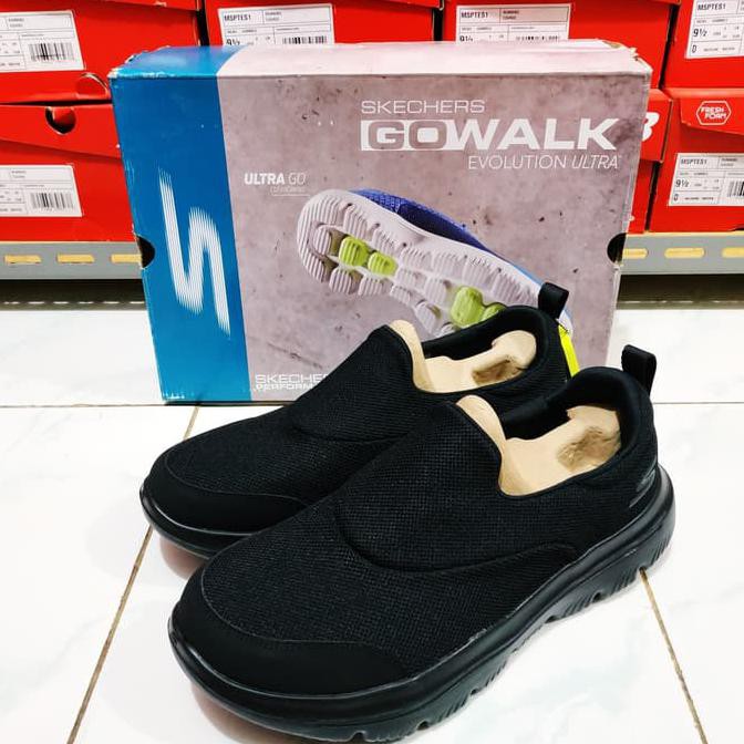Barang Terbaru Skechers GO WALK Evolution Ultra Full Black (ORIGINAL) STOK TERBATAS