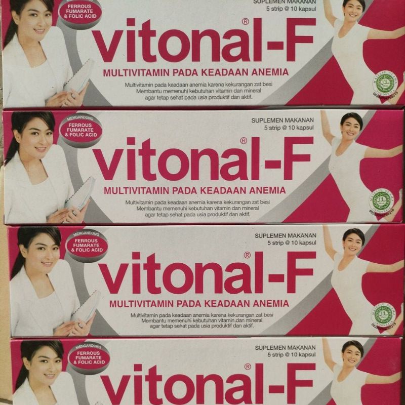 VITONAL-F MULTIVITAMIN DAN MINERAL 1 BOX ISI 5 STRIP