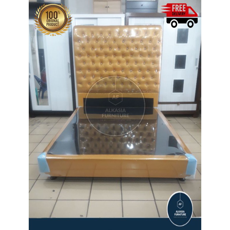 Divan Vintage Gold Sandaran Tinggi 160x200xTinggi 180