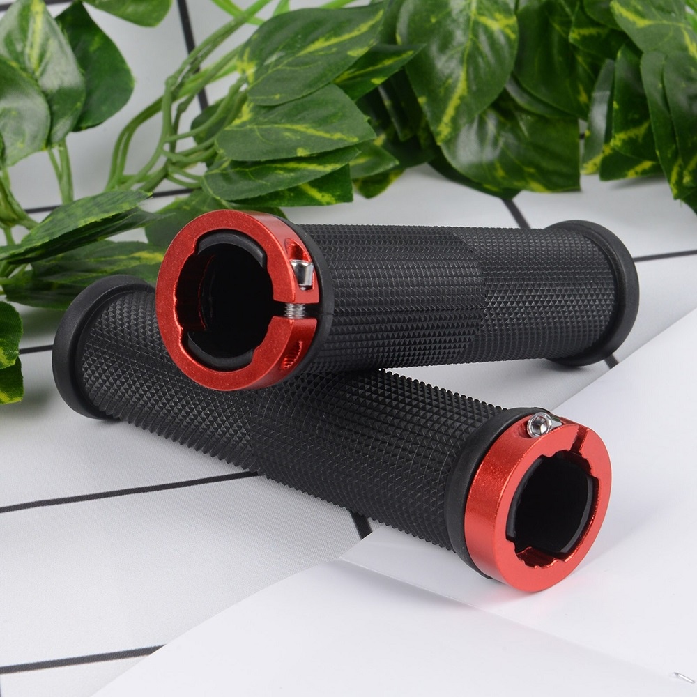 Grip Gagang Karet Sepeda Handlebar Cycling Grip Hitam Merah