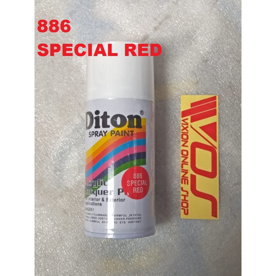 

CAT KALENG SEMPROT PYLOX MERK DITON 150CC SPECIAL RED 886