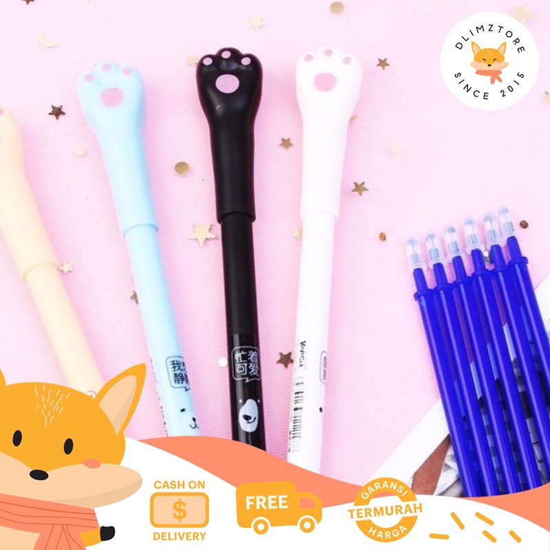 

[DZ] ST104 - 1 set 2pcs Pena Cair Bisa Hapus / Magic Pena / Erasable Gel by Friction