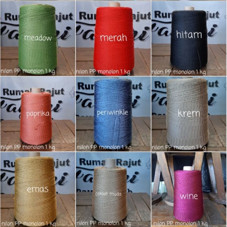 Benang Rajut Nilon PP Monolon d27 - 1 kg