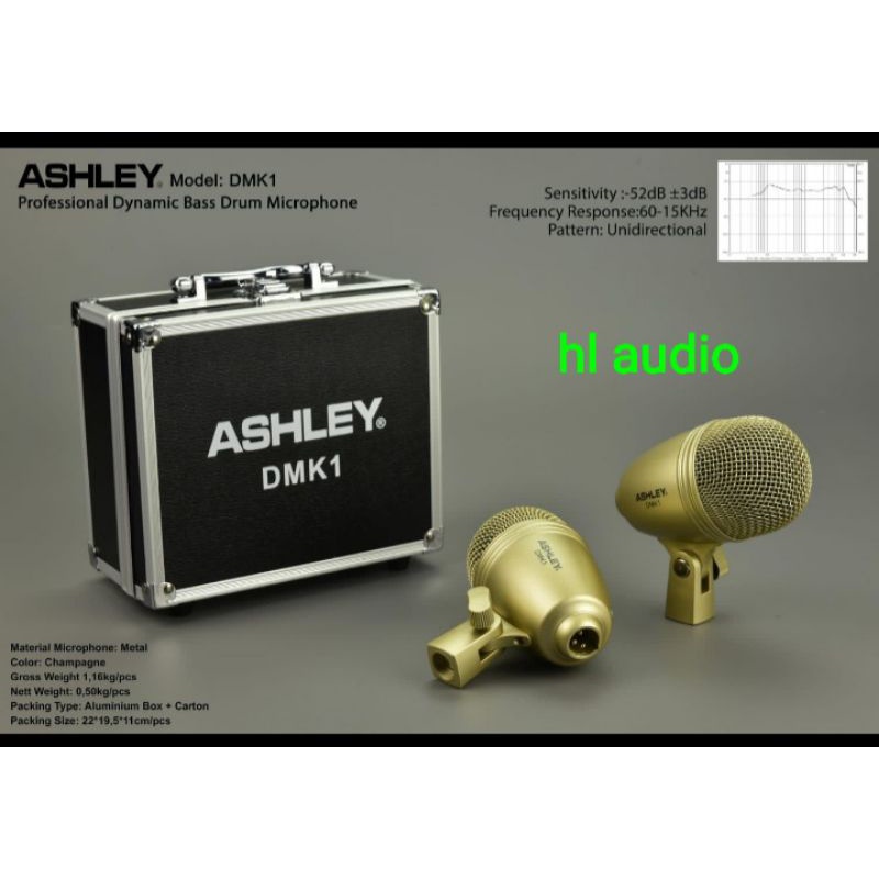 ASHLEY DMK1/MIC KICK BASS UTK DRUM (KOPER)