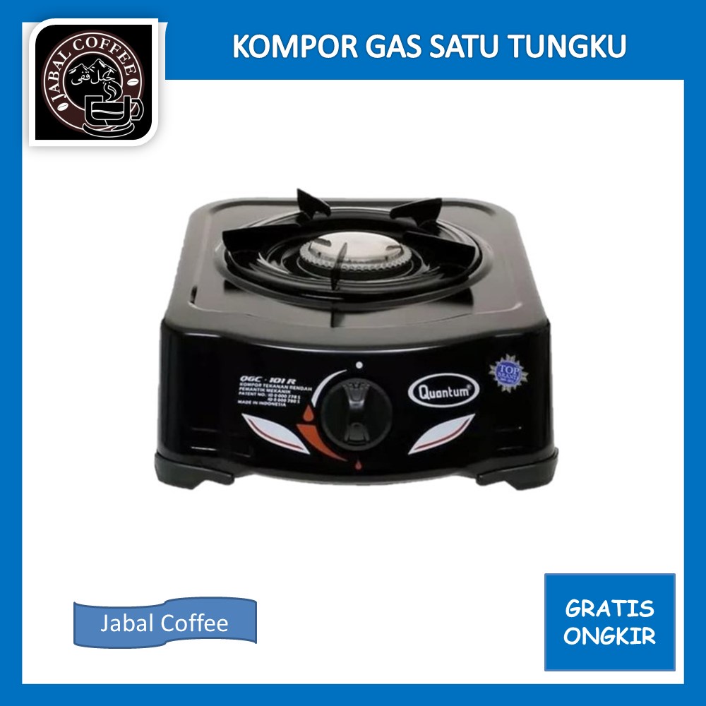 Kompor Gas Progas Omico / Kompor Gas Praktis Satu Tungku / Alat Masak Minimalis / Kompor Gas Stainless Steel