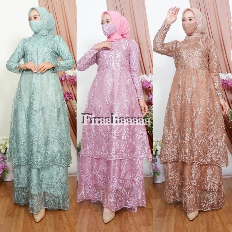 KEBAYA ORIGINAL//KIRANIA DRESS//GAMIS TINGKAT//BAJU PESTA//BAJU KONDANGAN