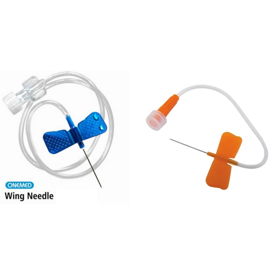 Wing Needle1 BIRU 23G/ ORANGE25G ONEMED