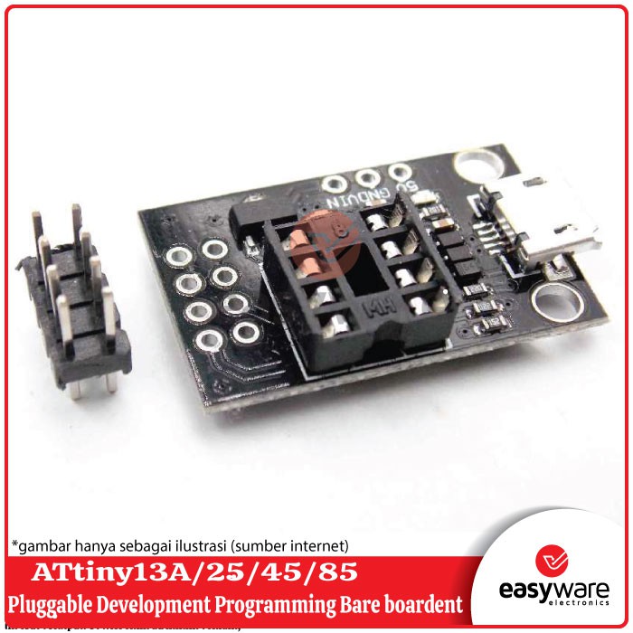 ATtiny13A/25/45/85 Pluggable Development Programming Bare board