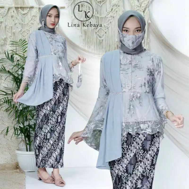 KEBAYA / KEBAYA TULE / KEBAYA TILLE / KEBAYA TULLE / KEBAYA TILE / KEBAYA MODERN / BAJU KEBAYA-SET ABU