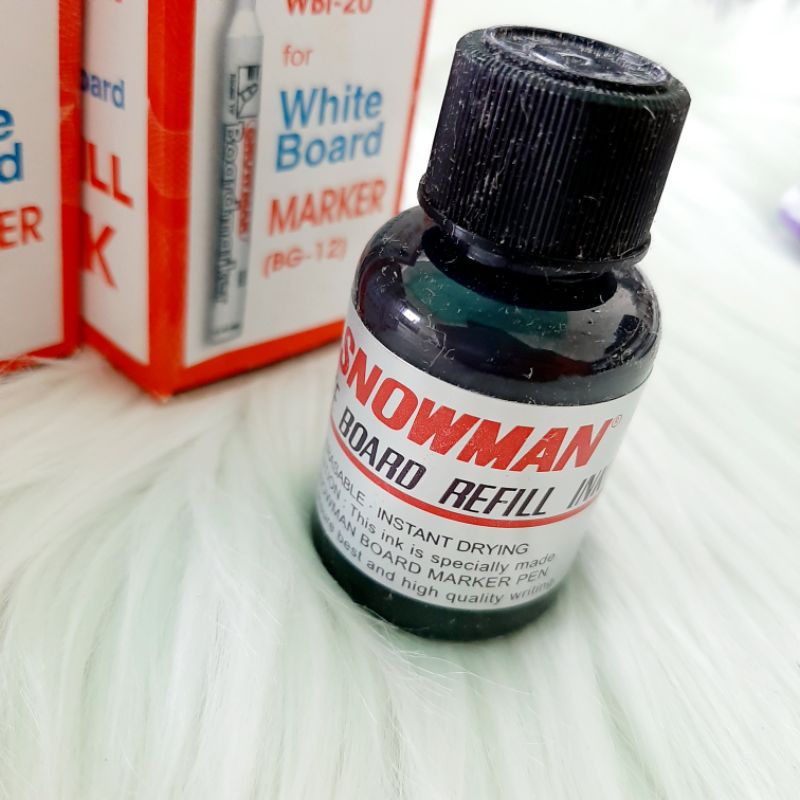 

refill tinta spidol snowman whiteboard refill ink WBI-20 FOR WHITEBOARD MARKER BG 12